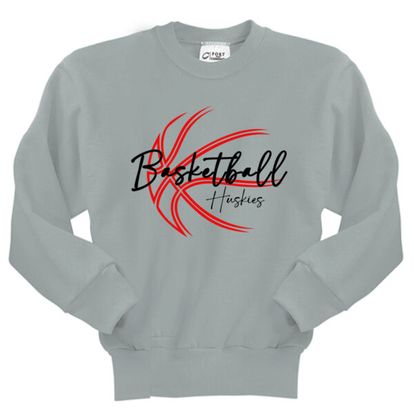 Huskies Basketball 1 - Youth Core Fleece Crewneck Sweatshirt Thumbnail