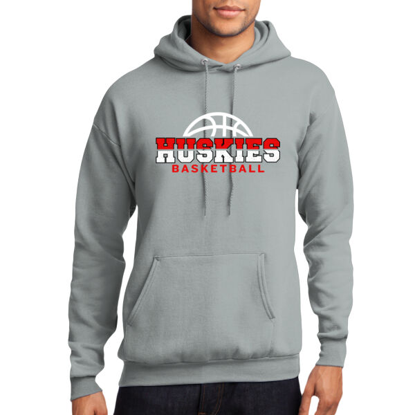 Huskies Basketball 2 - Core Fleece Pullover Hooded Sweatshirt Thumbnail