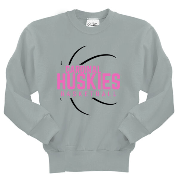 Huskies Basketball 3 - Youth Core Fleece Crewneck Sweatshirt Thumbnail