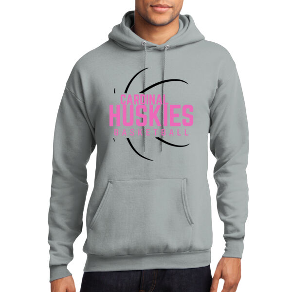 Huskies Basketball 3 - Core Fleece Pullover Hooded Sweatshirt Thumbnail