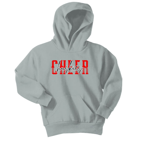Huskies Cheer - Youth Core Fleece Pullover Hooded Sweatshirt Thumbnail