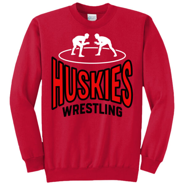 Huskies Wrestling - Core Fleece Crewneck Sweatshirt Thumbnail