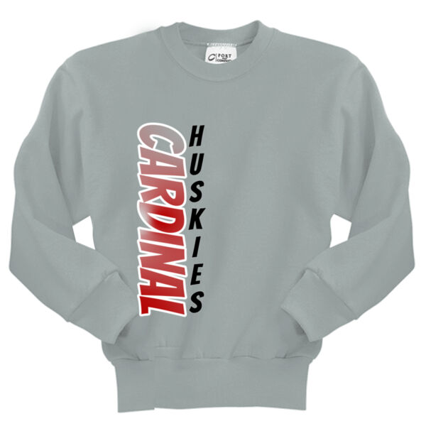 Cardinal Huskies - Youth Core Fleece Crewneck Sweatshirt Thumbnail