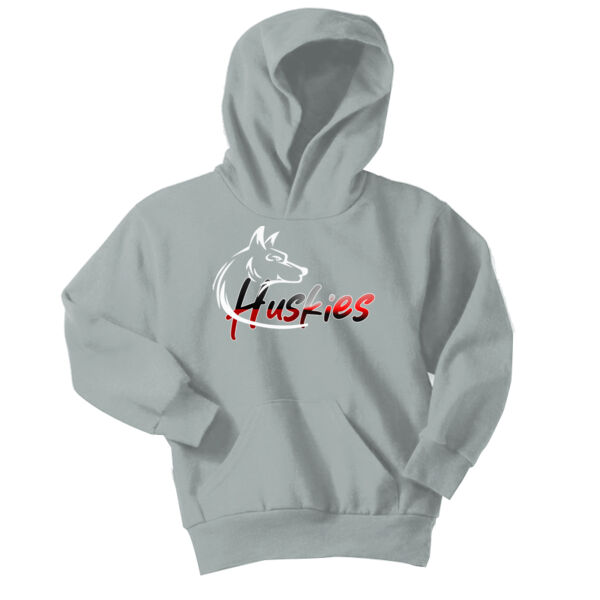 Cardinal Huskies 2 - Youth Core Fleece Pullover Hooded Sweatshirt Thumbnail